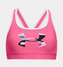 UA Girls Crossback Graphic Bra
